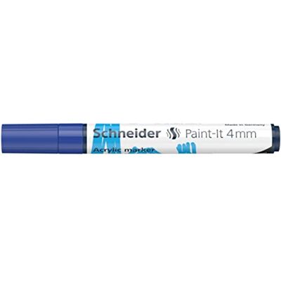 Schneider Marqueur acrylique Paint-it 320 4 mm 15 cm Bleu Schneider Marqueur acrylique Paint-it 320 4 mm 15 cm Bleu