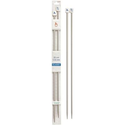 Pony Classic Aluminium (35cm, 5.50mm) Tricot Aiguilles 2 Aiguilles Pony Classic Aluminium (35cm, 5.50mm) Tricot Aiguilles 2 Aiguilles