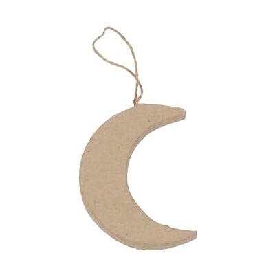 décopatch NO057Cpack Un Lot de 5 supports en papier Mâché brun 15x5x7,5 cm, Lune plate à suspendre décopatch NO057Cpack Un Lot de 5 supports en papier Mâché brun 15x5x7,5 cm, Lune plate à suspendre