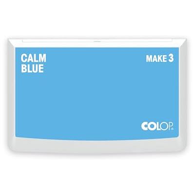 COLOP Make 3 Calm Blue Tampon encreur 90 x 160 mm pour tampon manuel traditionnel et tampon créatif COLOP Make 3 Calm Blue Tampon encreur 90 x 160 mm pour tampon manuel traditionnel et tampon créatif