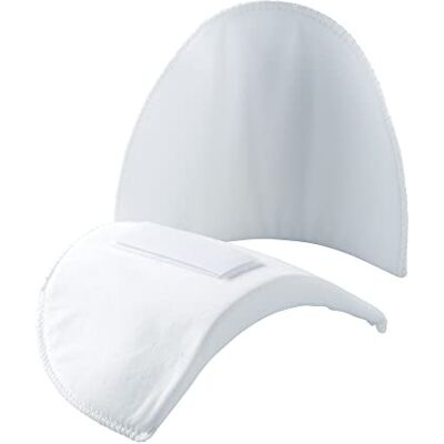 Prym Blanc 993815 Lot de 2 coussinets d'épaule, demi-lune, fermeture adhésive PA M-L, polyester, 160 x 115 x 15 mm Prym Blanc 993815 Lot de 2 coussinets d'épaule, demi-lune, fermeture adhésive PA M-L, polyester, 160 x 115 x 15 mm