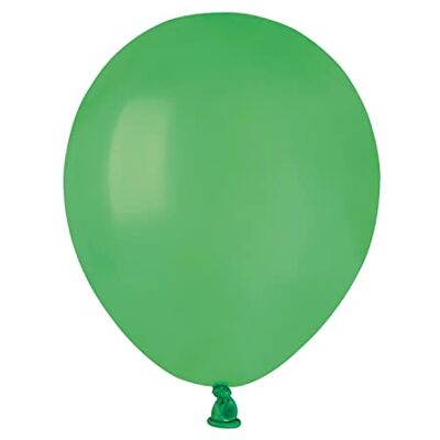 Ciao Lot de 100 ballons en latex naturel de qualité supérieure A50 (Ø 13 cm / 5 ''), vert Ciao Lot de 100 ballons en latex naturel de qualité supérieure A50 (Ø 13 cm / 5 ''), vert