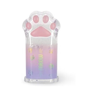 Legami Taille-crayon avec récipient Meow, taille-crayon, en forme de patte de chat, transparemte avec détails pailletés, en PS Legami Taille-crayon avec récipient Meow, taille-crayon, en forme de patte de chat, transparemte avec détails pailletés, en PS