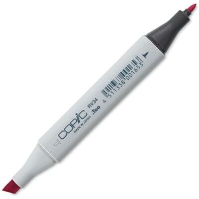 Copic Marqueur classique type RV – 34, rose foncé, marqueur professionnel à base d'alcool, avec une pointe large et fine Copic Marqueur classique type RV – 34, rose foncé, marqueur professionnel à base d'alcool, avec une pointe large et fine