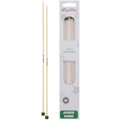 KnitPro - Bamboo 33 cm US3 - marron clair - Aiguille à tricoter KnitPro - Bamboo 33 cm US3 - marron clair - Aiguille à tricoter