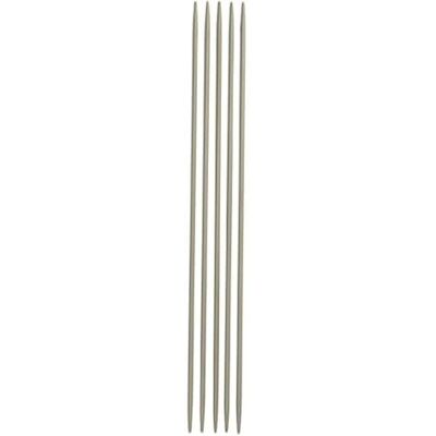 Prym Aiguille à double pointe en aluminium, gris perle, Ø 4 mm, 40 cm, 4 Nadeln Prym Aiguille à double pointe en aluminium, gris perle, Ø 4 mm, 40 cm, 4 Nadeln