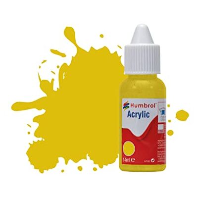 Humbrol Peinture acrylique pour modélisme DB0081 No 81 Jaune pâle Mat (14 ml) Peinture acrylique pour modèles, plastique, métal, bois, verre, céramique et plus encore Flacon de peinture Humbrol Peinture acrylique pour modélisme DB0081 No 81 Jaune pâle Mat (14 ml) Peinture acrylique pour modèles, plastique, métal, bois, verre, céramique et plus encore Flacon de peinture