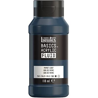 Liquitex Basics Fluid - Paynes Grey - 118 ml - Peinture acrylique Liquitex Basics Fluid - Paynes Grey - 118 ml - Peinture acrylique