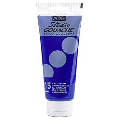 PÉBÉO - Gouache Paint 1 Tube - Bleu outremer - 100 ml - Paint PÉBÉO - Gouache Paint 1 Tube - Bleu outremer - 100 ml - Paint