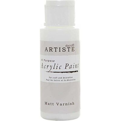 DOCRAFTS ARTISTE Artiste Vernis mat 59 ml 59 ml 56,7 g, séchage rapide, médium professionnel pour art, artisanat et loisirs créatifs pour garantir que votre maquillage se démarque, couvre toutes les surfaces avec DOCRAFTS ARTISTE Artiste Vernis mat 59 ml 59 ml 56,7 g, séchage rapide, médium professionnel pour art, artisanat et loisirs créatifs pour garantir que votre maquillage se démarque, couvre toutes les surfaces avec
