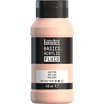 Liquitex - Basics Fluid - Rose clair - 118ml - Peinture Liquitex - Basics Fluid - Rose clair - 118ml - Peinture
