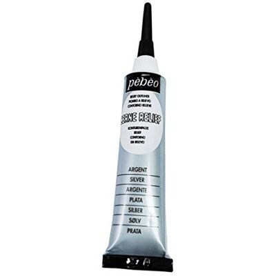 PEBEO Pébéo 774100 Déco Acrylique Vitrail Opaque 1 Tube Argent 20 ML PEBEO Pébéo 774100 Déco Acrylique Vitrail Opaque 1 Tube Argent 20 ML