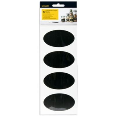 SECURIT CS-OVAL-8-8 Lot de 8 autocollants ovales pour tableau noir, 8,5 x 5 cm, multicolore, 1 x 10,5 x 32 cm SECURIT CS-OVAL-8-8 Lot de 8 autocollants ovales pour tableau noir, 8,5 x 5 cm, multicolore, 1 x 10,5 x 32 cm