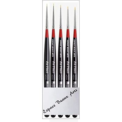 SATOHA Da Vinci Serie 1570 Serie170 Micro Nova Pinceau synthétique Rond,Set 4pcs,no.5/0,10/0,15/0,20/0. pour Aquarelle, Peinture à l'huile et Acrylique SATOHA Da Vinci Serie 1570 Serie170 Micro Nova Pinceau synthétique Rond,Set 4pcs,no.5/0,10/0,15/0,20/0. pour Aquarelle, Peinture à l'huile et Acrylique