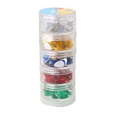 INNSPIRO Lot de pierres décoratives en acrylique goutte couleurs basiques 10 x 14 mm. 200 unités INNSPIRO Lot de pierres décoratives en acrylique goutte couleurs basiques 10 x 14 mm. 200 unités