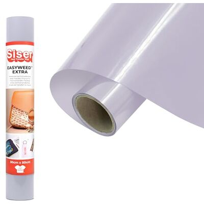 SISER ® EasyWeed® Extra Lilac Grey, 30 cm x 0,5 m, vinyle thermotransférable pour personnaliser nylon, cuir, tissus traités SISER ® EasyWeed® Extra Lilac Grey, 30 cm x 0,5 m, vinyle thermotransférable pour personnaliser nylon, cuir, tissus traités