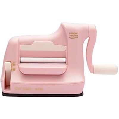 Creative Machine de découpe et de gaufrage Cut Easy Mini 7,5 cm Rose Outils de loisirs créatifs pour gaufrage, scrapbooking, bricolage, fabrication de cartes et journaling Creative Machine de découpe et de gaufrage Cut Easy Mini 7,5 cm Rose Outils de loisirs créatifs pour gaufrage, scrapbooking, bricolage, fabrication de cartes et journaling