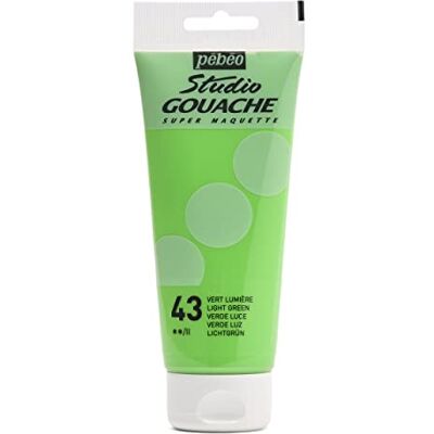 PEBEO Pébéo – Peinture Gouache 100ml – Tube de Peinture Gouache Qualité Fine – Idéal Travaux Étude – 1 Tube de 100 ml Vert Lumière PEBEO Pébéo – Peinture Gouache 100ml – Tube de Peinture Gouache Qualité Fine – Idéal Travaux Étude – 1 Tube de 100 ml Vert Lumière