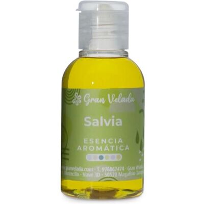 GRAN VELADA Essence aromatique de sauge Notes végétales, fraîches et florales Idéal pour les parfums maison et cosmétiques 50 ml GRAN VELADA Essence aromatique de sauge Notes végétales, fraîches et florales Idéal pour les parfums maison et cosmétiques 50 ml