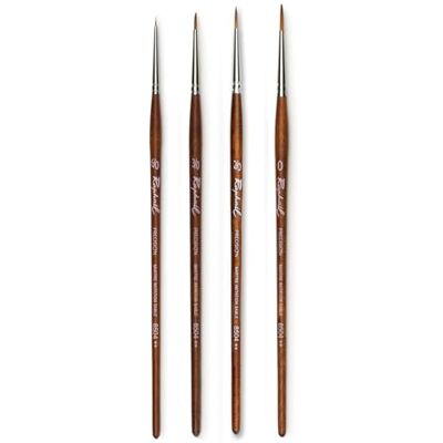 Raphael Pinceau Série 8504 MARTRE IMTATION Sable, Set 4 pcs 6/0, 3/0, 2/0,0 France Raphael Pinceau Série 8504 MARTRE IMTATION Sable, Set 4 pcs 6/0, 3/0, 2/0,0 France