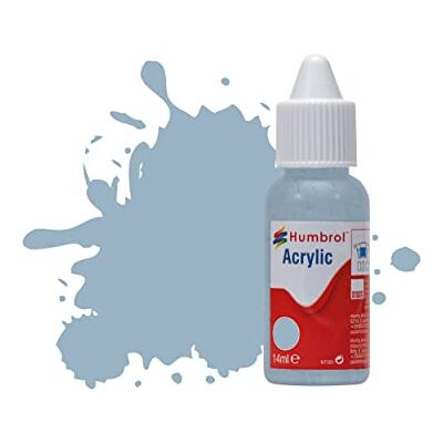 Humbrol Peinture acrylique N°128 US Compass Grey Matt flacon compte-gouttes DB0128, 14 ml Humbrol Peinture acrylique N°128 US Compass Grey Matt flacon compte-gouttes DB0128, 14 ml