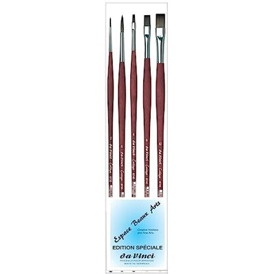 DAVINCI ESPACE BEAUX ARTS da Vinci College 8740 Pinceaux synthétiques 4, 8,12.et da Vinci College 8730 Pinceaux synthétiques, 2,6. pour Peinture Acrylique, Huile et Gouache DAVINCI ESPACE BEAUX ARTS da Vinci College 8740 Pinceaux synthétiques 4, 8,12.et da Vinci College 8730 Pinceaux synthétiques, 2,6. pour Peinture Acrylique, Huile et Gouache