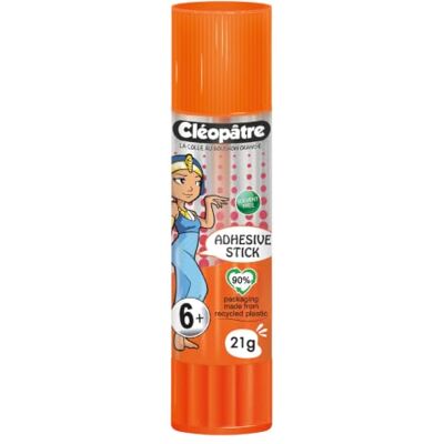 Cléopâtre BA21AD Bâton de Colle Transparente "Cléostick" Adhésive en 21 g Cléopâtre BA21AD Bâton de Colle Transparente "Cléostick" Adhésive en 21 g