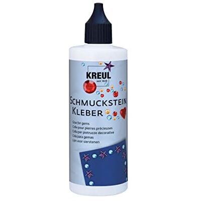 KREUL 49602 Hobby Line Colle pour pierres décoratives Flacon de 125 ml Colle à base d’eau avec un embout fin pour un collage très précis des pierres Transparente une fois sèche, 128 ml KREUL 49602 Hobby Line Colle pour pierres décoratives Flacon de 125 ml Colle à base d’eau avec un embout fin pour un collage très précis des pierres Transparente une fois sèche, 128 ml