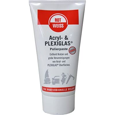 ROTWEISS Pâte à polir pour acrylique et plexiglas tube 150 ml ROTWEISS Pâte à polir pour acrylique et plexiglas tube 150 ml