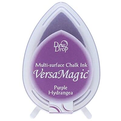 Tsukineko Tampon encreur Versamagic Goutte de rosée, Violet Hortensia Tsukineko Tampon encreur Versamagic Goutte de rosée, Violet Hortensia