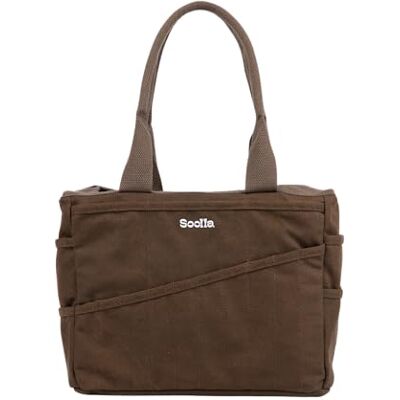 Soolla Sac d'étude Sac à outils de cuisine et céramique le plus populaire au monde, lavable, plus de 30 poches, 10 couleurs premium, sac en toile, organisateur d'artisanat, couture, tricot, adulte Soolla Sac d'étude Sac à outils de cuisine et céramique le plus populaire au monde, lavable, plus de 30 poches, 10 couleurs premium, sac en toile, organisateur d'artisanat, couture, tricot, adulte