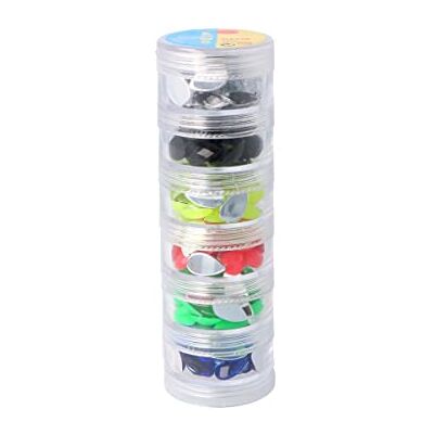 INNSPIRO Set de pierres décoratives acryliques goutte couleur fluo 8 x 13 mm. 240 u.env INNSPIRO Set de pierres décoratives acryliques goutte couleur fluo 8 x 13 mm. 240 u.env