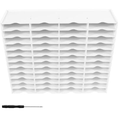 Foppla Support pour tampon encreur, peinture, boîte de rangement pour téléphone portable, mini plateau d'archivage, organiseur de rangement étanche pour tampons encreurs (48 cellules) Foppla Support pour tampon encreur, peinture, boîte de rangement pour téléphone portable, mini plateau d'archivage, organiseur de rangement étanche pour tampons encreurs (48 cellules)