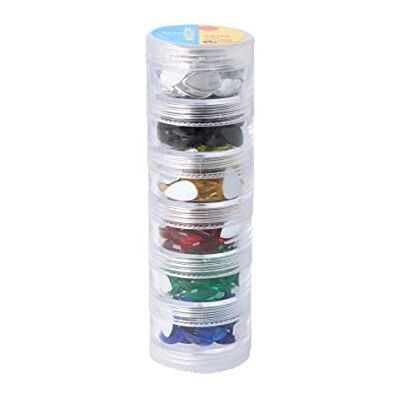 INNSPIRO Set de pierres décoratives acryliques goutte couleurs basiques 8 x 13 mm. 240 u.env INNSPIRO Set de pierres décoratives acryliques goutte couleurs basiques 8 x 13 mm. 240 u.env