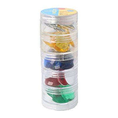 INNSPIRO Set de pierres décoratives en acrylique cercle couleurs basiques 25 mm 40 u.env INNSPIRO Set de pierres décoratives en acrylique cercle couleurs basiques 25 mm 40 u.env