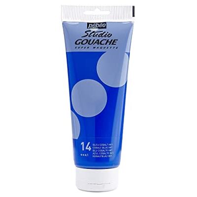 PEBEO Pébéo – Peinture Gouache 220ml – Tube de Peinture Gouache Qualité Fine – Idéal Travaux Étude – 1 Tube de 220 ml Bleu Cobalt PEBEO Pébéo – Peinture Gouache 220ml – Tube de Peinture Gouache Qualité Fine – Idéal Travaux Étude – 1 Tube de 220 ml Bleu Cobalt