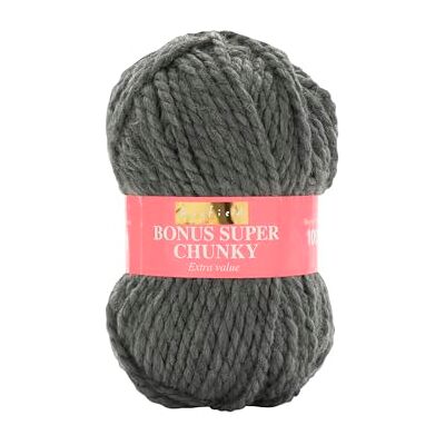 Sirdar Hayfield Bonus Super Chunky, mélange gris foncé (790), 100 g Sirdar Hayfield Bonus Super Chunky, mélange gris foncé (790), 100 g