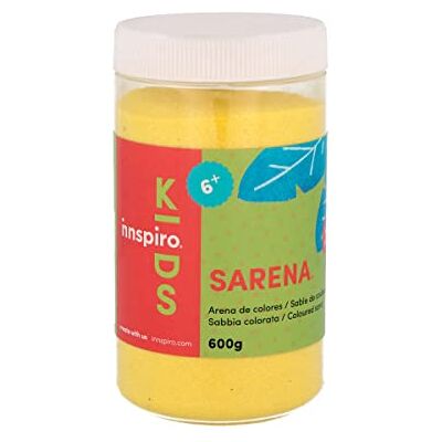 INNSPIRO Sable jaune fort 600 g, pour décoration et travaux manuels INNSPIRO Sable jaune fort 600 g, pour décoration et travaux manuels