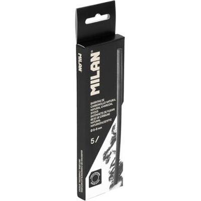 MILAN 7802 Pack de 5 Fusains Naturels 6-8 mm MILAN 7802 Pack de 5 Fusains Naturels 6-8 mm