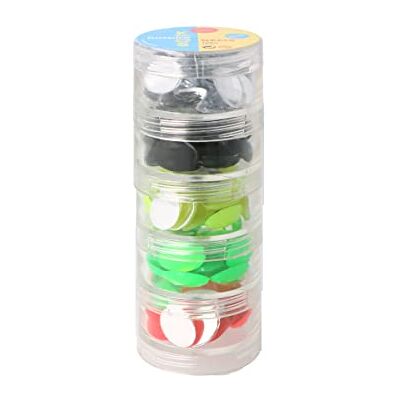 INNSPIRO Set de pierres décoratives acryliques ovales couleurs fluor 13 x 18 mm 125 u.env INNSPIRO Set de pierres décoratives acryliques ovales couleurs fluor 13 x 18 mm 125 u.env
