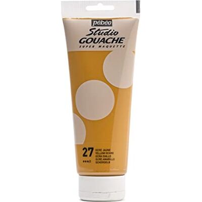 PEBEO Pébéo – Peinture Gouache 220ml – Tube de Peinture Gouache Qualité Fine – Idéal Travaux Étude – 1 Tube de 220 ml Ocre Jaune PEBEO Pébéo – Peinture Gouache 220ml – Tube de Peinture Gouache Qualité Fine – Idéal Travaux Étude – 1 Tube de 220 ml Ocre Jaune