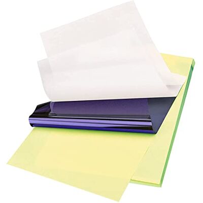 Emalla Lot de 20 feuilles de papier de transfert pour tatouage Format A4 Papier carbone de qualité supérieure Papier stencil de qualité supérieure Papier matrice Papier pochoir thermique Emalla Lot de 20 feuilles de papier de transfert pour tatouage Format A4 Papier carbone de qualité supérieure Papier stencil de qualité supérieure Papier matrice Papier pochoir thermique