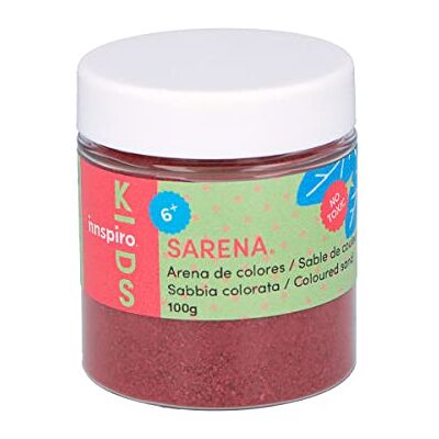 INNSPIRO Sable de couleur grenat 100 g, pour décoration et travaux manuels INNSPIRO Sable de couleur grenat 100 g, pour décoration et travaux manuels