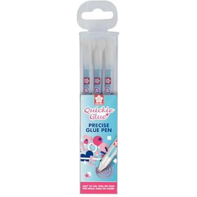 SAKURA Quickie Glue Set 3 stylos Idéal pour le bricolage et le scrapbooking Facile à utiliser avec une adhérence réglable SAKURA Quickie Glue Set 3 stylos Idéal pour le bricolage et le scrapbooking Facile à utiliser avec une adhérence réglable