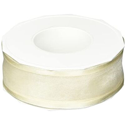 Marque Générique 40 mm 25 m Ruban en organza - Emballage cadeau Marque Générique 40 mm 25 m Ruban en organza - Emballage cadeau