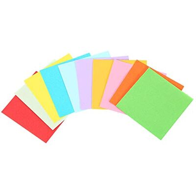 Yosoo Health Gear Papier Origami, Lot de 520 Feuilles Papier Carre Origami Pliables Double Face Motif Origami 10 couleurs vives pour arts et travaux manuels, 7 x 7 cm, même couleur des deux côtés Yosoo Health Gear Papier Origami, Lot de 520 Feuilles Papier Carre Origami Pliables Double Face Motif Origami 10 couleurs vives pour arts et travaux manuels, 7 x 7 cm, même couleur des deux côtés