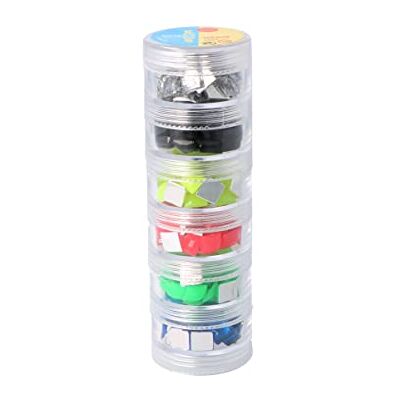 INNSPIRO Set de pierres décoratives acryliques carrées couleurs fluor 8 x 8 mm 240 u.env INNSPIRO Set de pierres décoratives acryliques carrées couleurs fluor 8 x 8 mm 240 u.env