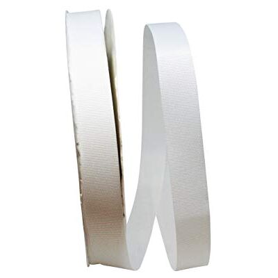 Reliant Ribbon Grosgrain Allure Ribbon, 7/8 Inch X 100 Yards, White Reliant Ribbon Grosgrain Allure Ribbon, 7/8 Inch X 100 Yards, White