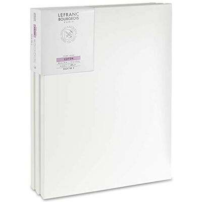 Lefranc & bourgeois Lot de 3 toiles studio 50x70cm - Toile Lefranc & bourgeois Lot de 3 toiles studio 50x70cm - Toile