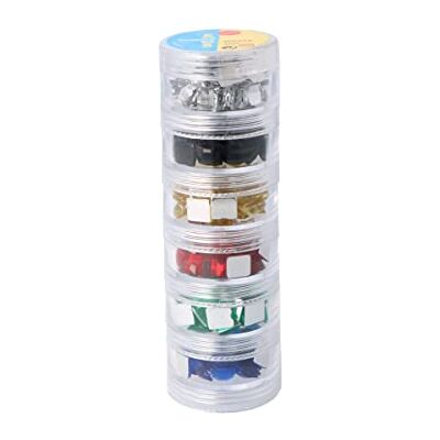 INNSPIRO Set de pierres décoratives acryliques carrées couleurs basiques 8 x 8 mm 240 u.env INNSPIRO Set de pierres décoratives acryliques carrées couleurs basiques 8 x 8 mm 240 u.env